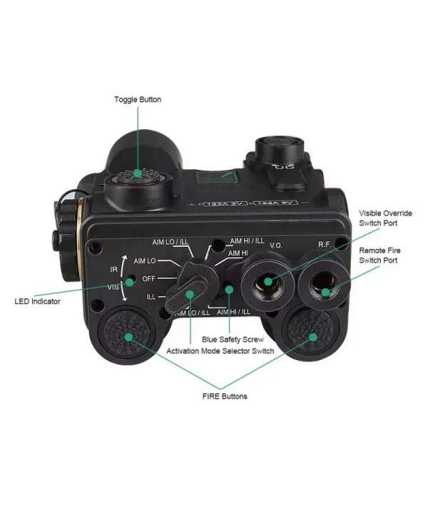 SOTAC DBAL-A4 IR Device Laser Pointer VIS Red Laser Spot Flood Illuminator