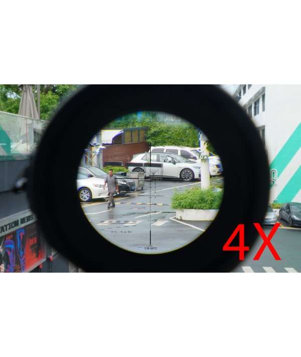 SOTAC Elcan 1-4 Dual Role Riflescope Black Free Killflash and Docter Footprint Mount Plate