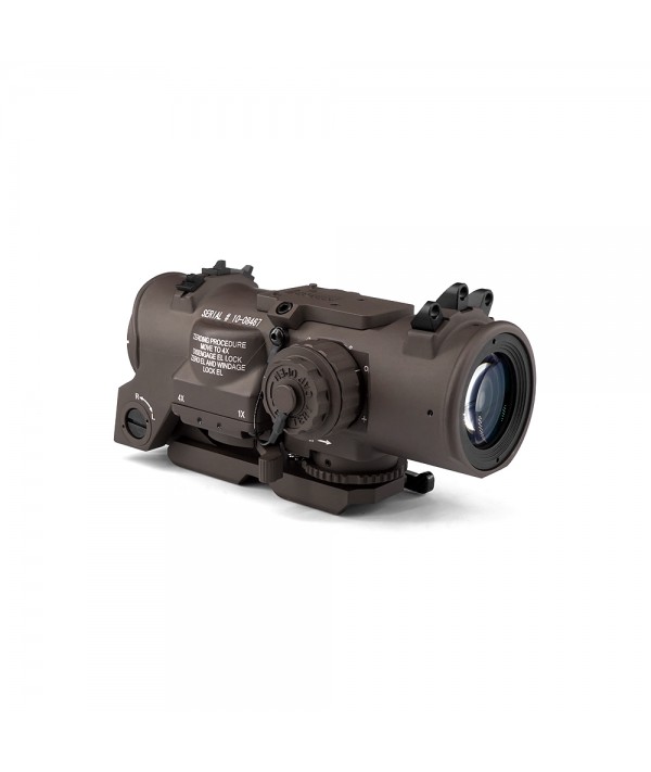 SOTAC Elcan 1-4 Dual Role Riflescope FDE Color Free Killflash and Docter Footprint Mount Plate