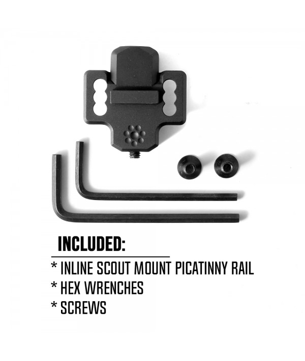 SOTAC Inline Scout Light Picatinny Rail Mount Black