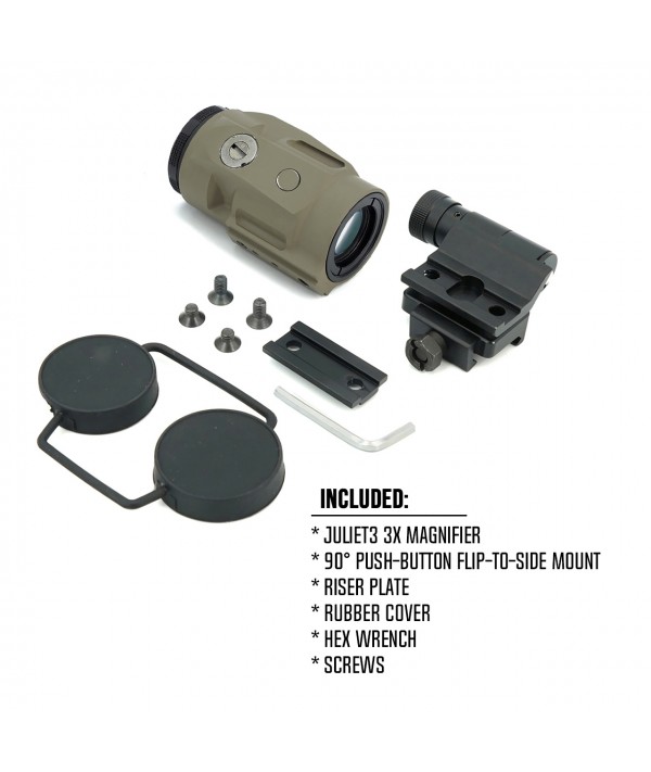 SOTAC JULIET3 3X MICRO Magnifier FDE