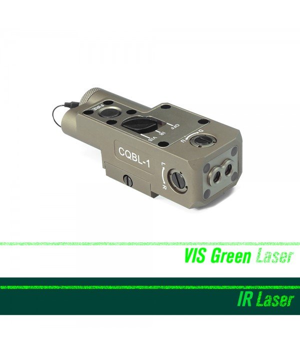 SOTAC CQBL-1 IR Laser Sight VIS Green Lasers Optics FDE