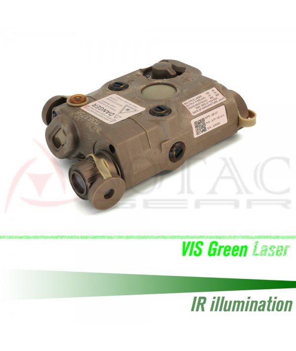 SOTAC PEQ-15 IR Laser Sight & VIS Green Laser & IR Illumination TAN