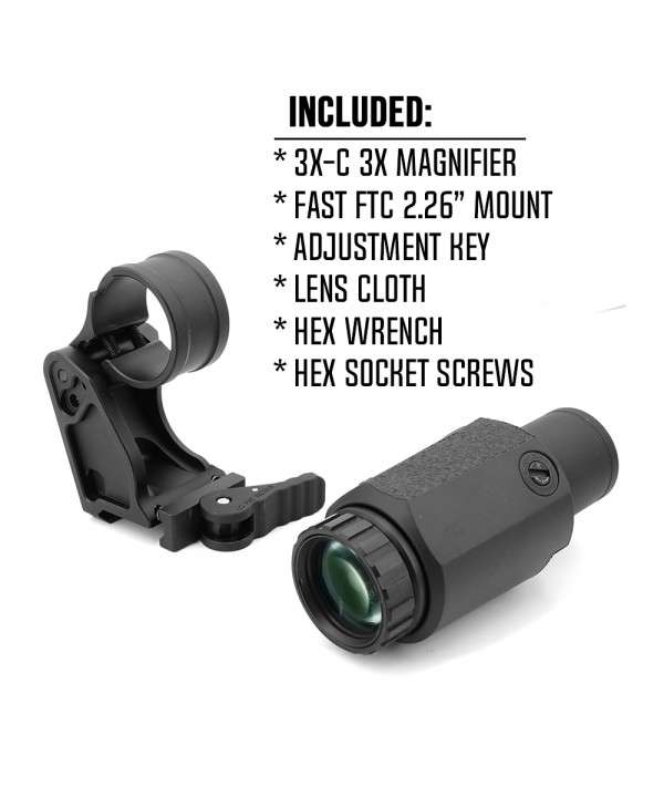 SOTAC 3X-C & FAST FTC Magnifier Mount Combo