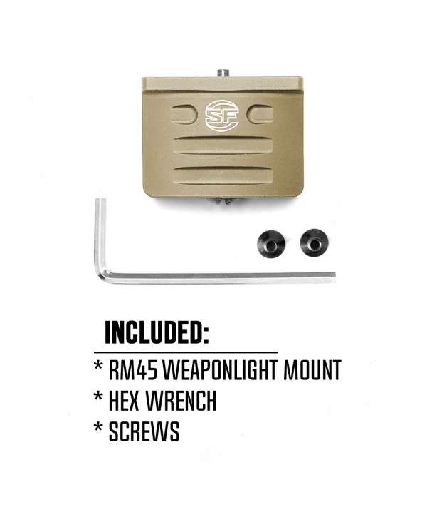 SOTAC Tactical RM45 WeaponLight Mount Offset Picatinny Rail Mount for Scout Light WeaponLights AR15 Hunting Accesory