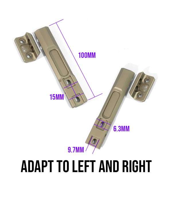 SOTAC Tactical THORNTAIL2 MLOK KEYMOD Longbar Light 45 Mount For Surefire M600 M300 Weapon light