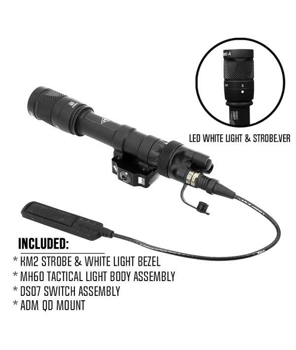 SOTAC Tactical Flashlight M622V WeaponLight White Light And Storbe