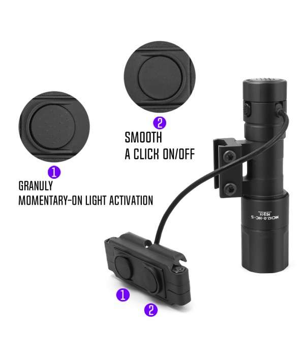 SOTAC REIN 2.0 Flashlight MICRO SIZE Weapon Light For Hunting Airsoft AR15 Assembly