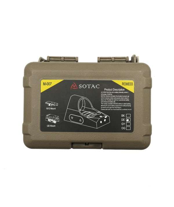 SOTAC ROMEO3 FDE Red Dot Sight 3MOA Reflex Sight